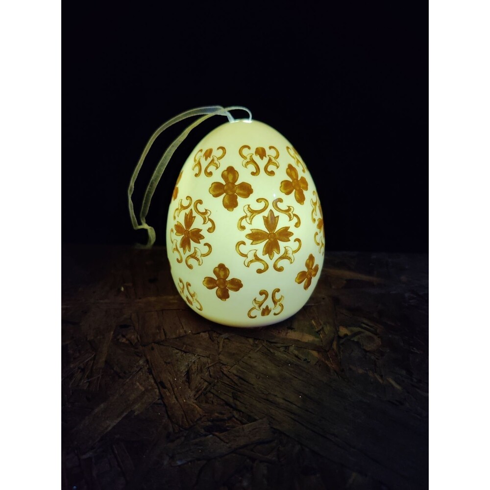 Illuminated Porcelain Egg Ornament - Bro